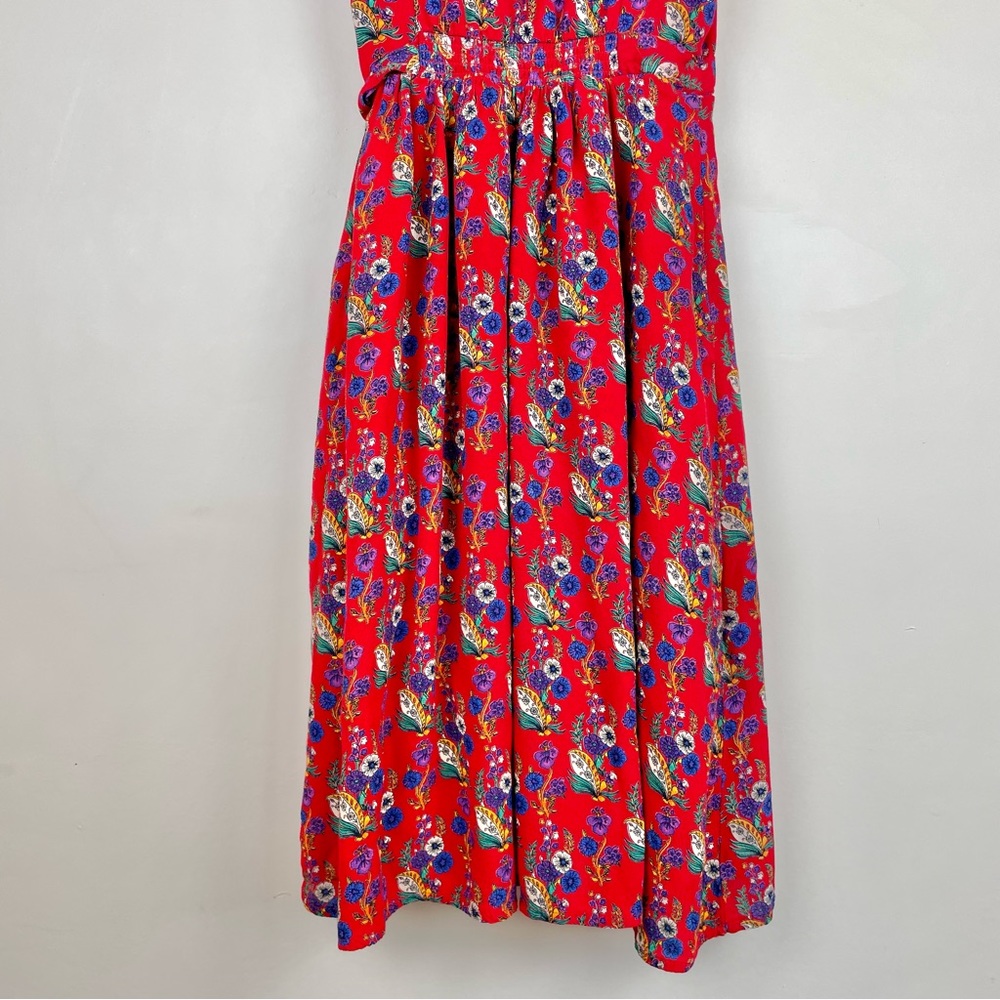 MAEVE • Sz. 0 Rosalia red floral wrap dress - Picture 9 of 10